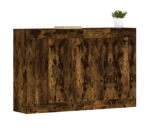 Sienas Skapīši, 2 Gab., Ozolkoka Krāsa, Inženierijas Koks Vidaxl