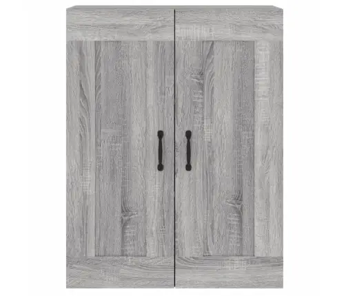 Sienas Skapīši 2 Gab., Pelēka Ozolkoka Krāsa, Inženierijas Koks Vidaxl