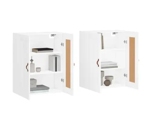 Sienas Skapīši, 2 Gab., Balti, Inženierijas Koks Vidaxl Sienas Skapīši, 2 Gab., Balti, Inženierijas Koks Vidaxl