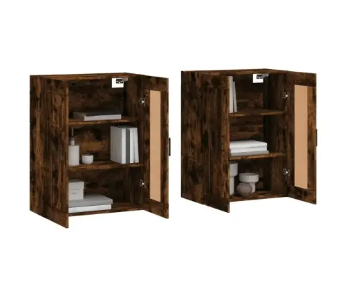 Prie Sienos Montuojamos Spintelės, 2Vnt., Dūminės, Mediena