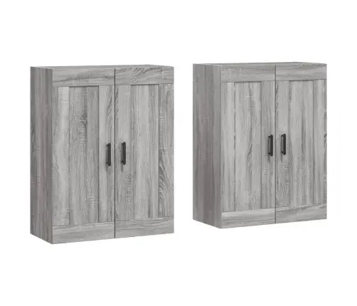 Prie Sienos Montuojamos Spintelės, 2Vnt., Pilkos, Mediena