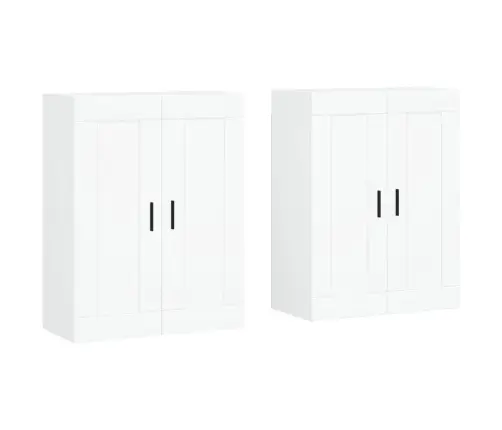 Prie Sienos Montuojamos Spintelės, 2Vnt., Baltos, Mediena