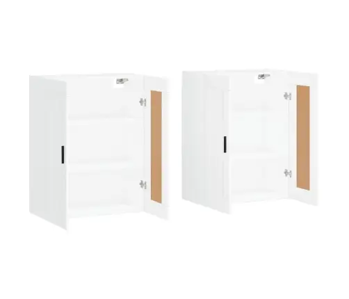 Prie Sienos Montuojamos Spintelės, 2Vnt., Baltos, Mediena