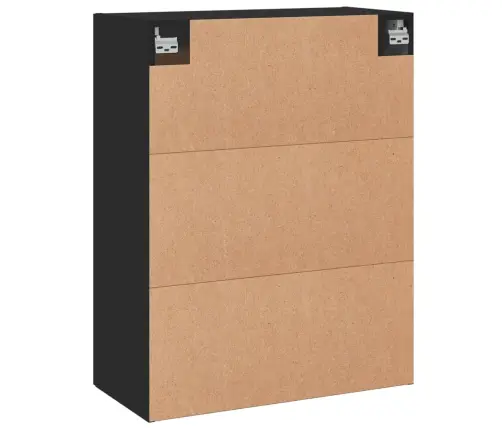 Sienas Skapīši, 2 Gab., Melni, Inženierijas Koks Vidaxl