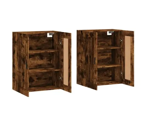 Prie Sienos Montuojamos Spintelės, 2Vnt., Dūminės, Mediena