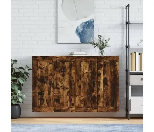 Prie Sienos Montuojamos Spintelės, 2Vnt., Dūminės, Mediena