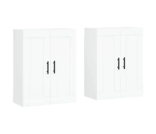 Seinakapid 2 Tk, Valge, Tehispuit