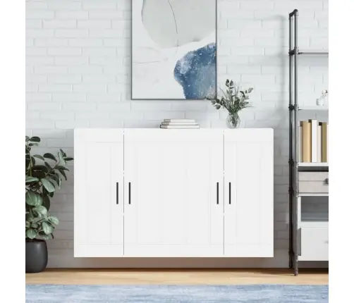 Seinakapid 2 Tk, Valge, Tehispuit