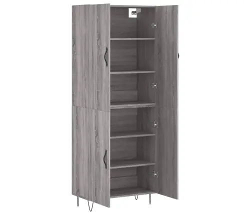 Augstais Skapis, Pelēks, 69,5X34X180 Cm, Inženierijas Koks Vidaxl Augstais Skapis, Pelēks, 69,5X34X180 Cm, Inženierijas Koks Vidaxl