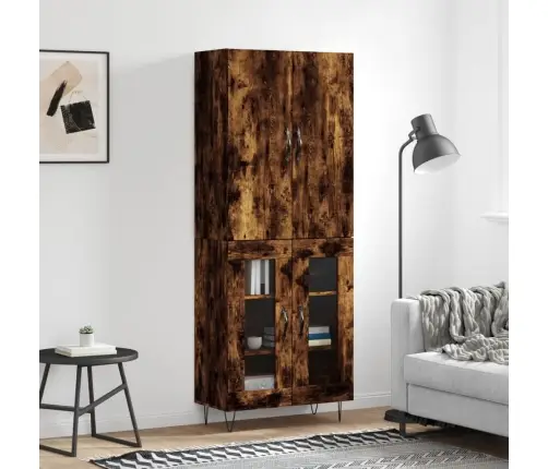 Augstais Skapis, Ozolkoka, 69,5X34X180 Cm, Inženierijas Koks Vidaxl