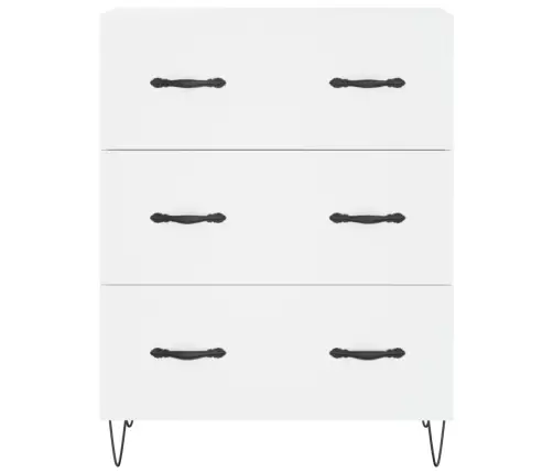 Kõrge Kapp, Valge, 69,5 X 34 X 180 cm Tehispuit