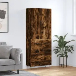 Augstais Skapis, Ozolkoka, 69,5X34X180 Cm, Inženierijas Koks Vidaxl