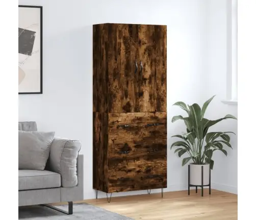 Augstais Skapis, Ozolkoka, 69,5X34X180 Cm, Inženierijas Koks Vidaxl