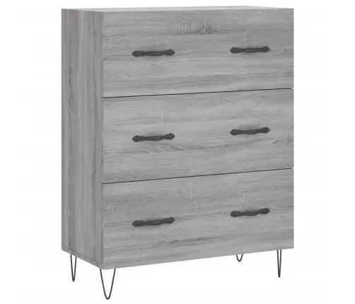 Kõrge Kapp, Hall Sonoma Tamm, 69,5 X 34 X 180 cm Tehispuit