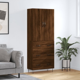 Augstais Skapis, Ozolkoka, 69,5X34X180 Cm, Inženierijas Koks Vidaxl