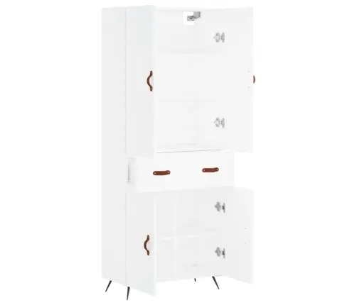 Augstais Skapis, Balts, 69,5X34X180 Cm, Inženierijas Koks Vidaxl