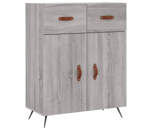 Komoda, Pilkos Ąžuolo Spalvos, 69,5X34X180cm Apdirbta Mediena Komoda, Pilkos Ąžuolo Spalvos, 69,5X34X180cm Apdirbta Mediena