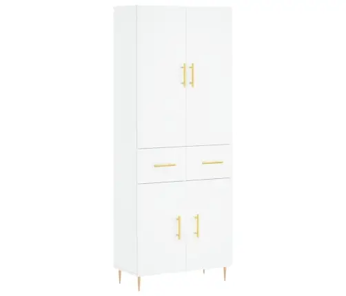 Augstais Skapis, Balts, 69,5X34X180 Cm, Inženierijas Koks Vidaxl Augstais Skapis, Balts, 69,5X34X180 Cm, Inženierijas Koks Vidaxl