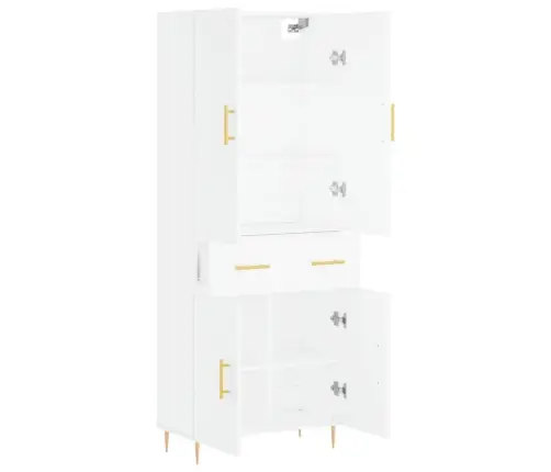 Augstais Skapis, Balts, 69,5X34X180 Cm, Inženierijas Koks Vidaxl Augstais Skapis, Balts, 69,5X34X180 Cm, Inženierijas Koks Vidaxl