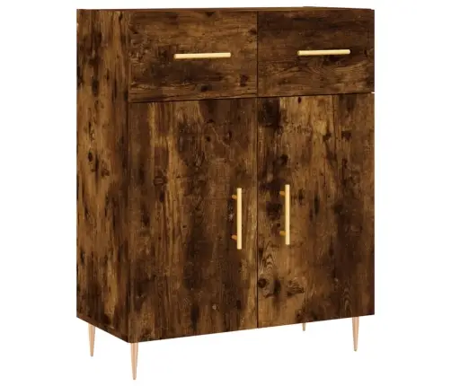 Kõrge Kapp, Suitsutatud Tamm, 69,5 X 34 X 180 cm Tehispuit