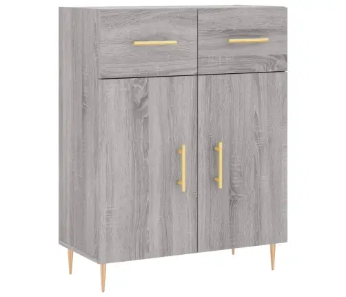 Augstais Skapis, Pelēks, 69,5X34X180 Cm, Inženierijas Koks Vidaxl