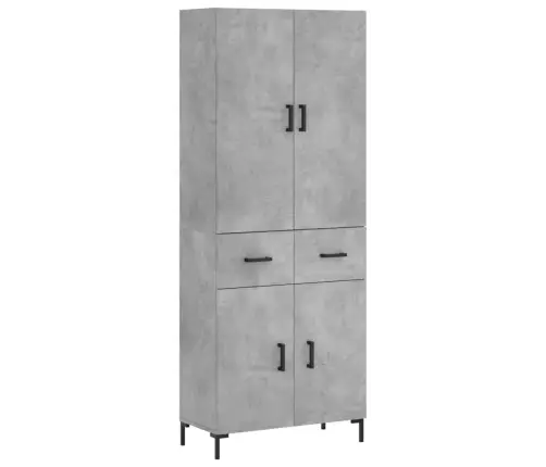 Komoda, Betono Pilkos Spalvos, 69,5X34X180cm Apdirbta Mediena Komoda, Betono Pilkos Spalvos, 69,5X34X180cm Apdirbta Mediena