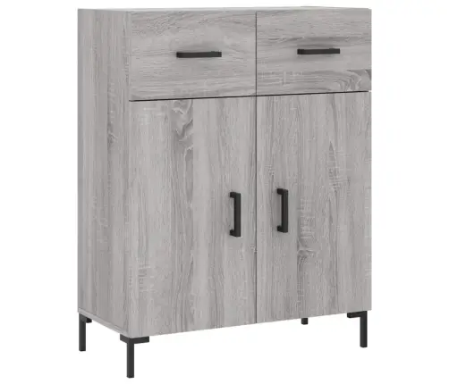 Augstais Skapis, Pelēks, 69,5X34X180 Cm, Inženierijas Koks Vidaxl