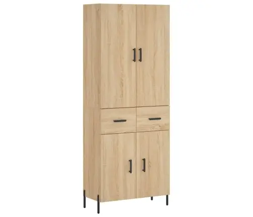 Augstais Skapis, Ozolkoka, 69,5X34X180 Cm, Inženierijas Koks Vidaxl