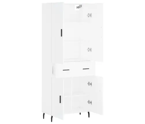 Augstais Skapis, Balts, 69,5X34X180 Cm, Inženierijas Koks Vidaxl