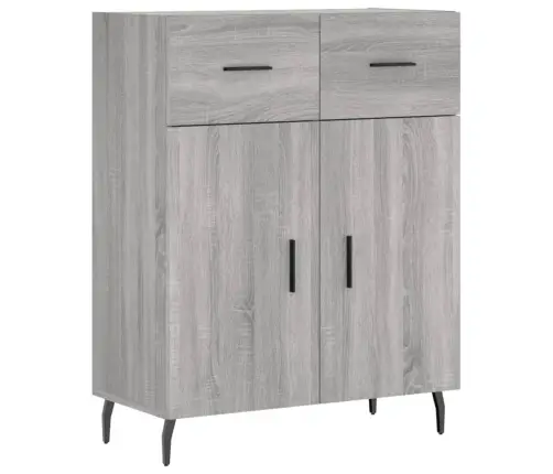 Augstais Skapis, Pelēks, 69,5X34X180 Cm, Inženierijas Koks Vidaxl