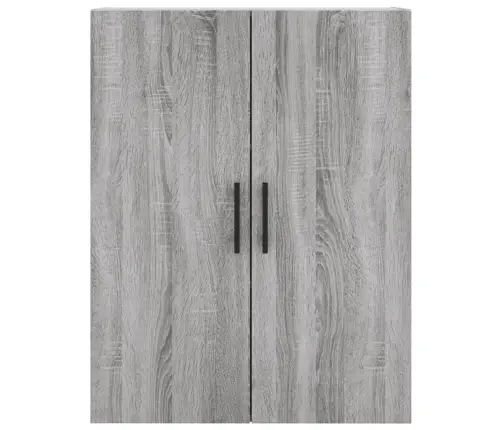 Augstais Skapis, Pelēks, 69,5X34X180 Cm, Inženierijas Koks Vidaxl