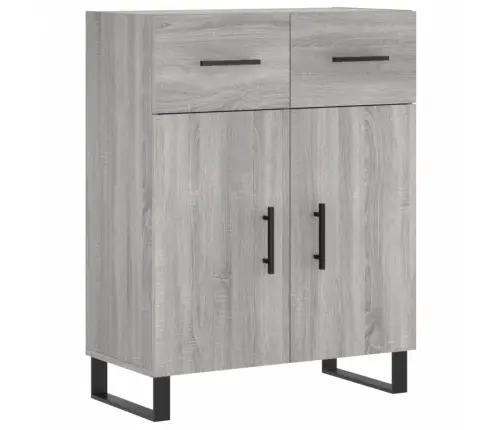 Augstais Skapis, Pelēks, 69,5X34X180 Cm, Inženierijas Koks Vidaxl