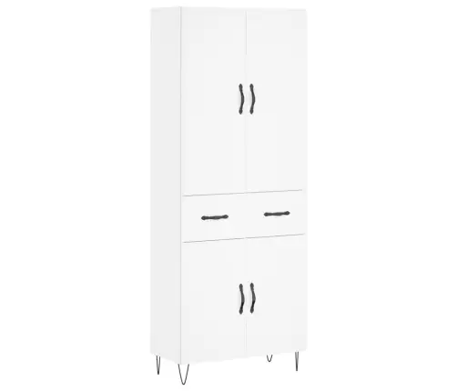 Augstais Skapis, Balts, 69,5X34X180 Cm, Inženierijas Koks Vidaxl