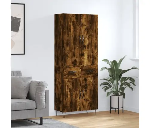 Augstais Skapis, Ozolkoka, 69,5X34X180 Cm, Inženierijas Koks Vidaxl