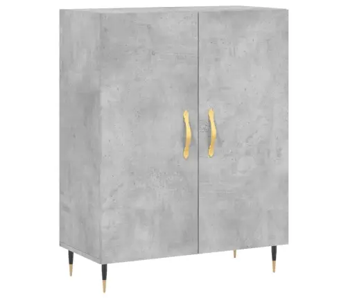 Augstais Skapis, Pelēks, 69,5X34X180 Cm, Inženierijas Koks Vidaxl