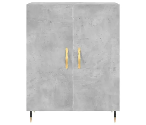 Augstais Skapis, Pelēks, 69,5X34X180 Cm, Inženierijas Koks Vidaxl