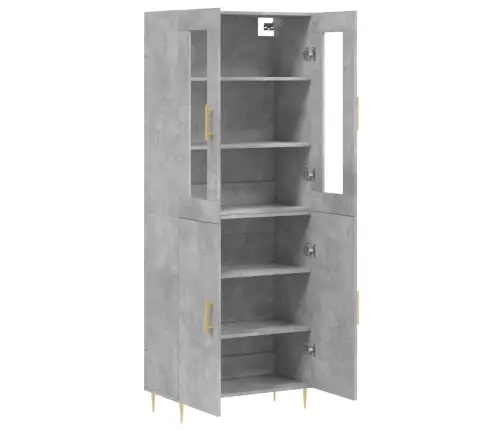 Kõrge Kapp, Betoonhall, 69,5 X 34 X 180 cmTehispuit