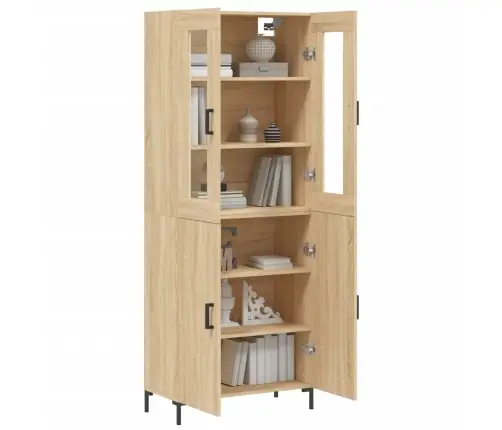 Augstais Skapis, Ozolkoka, 69,5X34X180 Cm, Inženierijas Koks Vidaxl