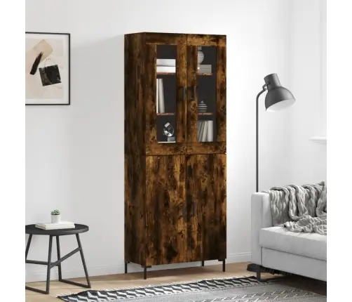 Komoda, Dūminio Ąžuolo Spalvos, 69,5X34X180cm Apdirbta Mediena