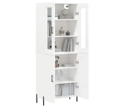 Augstais Skapis, Balts, 69,5X34X180 Cm, Inženierijas Koks Vidaxl