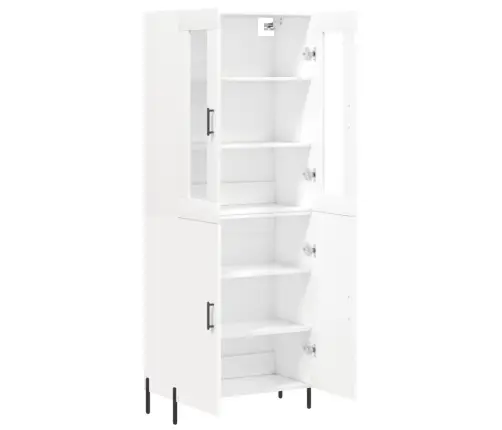 Augstais Skapis, Balts, 69,5X34X180 Cm, Inženierijas Koks Vidaxl