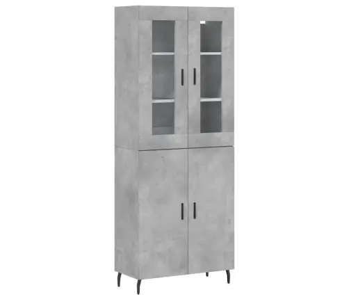 Kõrge Kapp, Betoonhall, 69,5 X 34 X 180 cmTehispuit