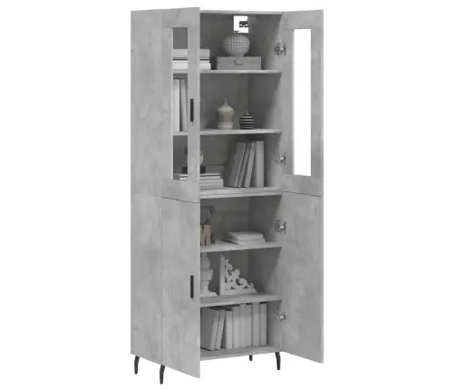 Kõrge Kapp, Betoonhall, 69,5 X 34 X 180 cmTehispuit