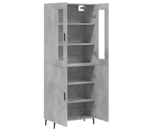 Kõrge Kapp, Betoonhall, 69,5 X 34 X 180 cmTehispuit