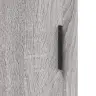 Komoda, Pilkos Ąžuolo Spalvos, 69,5X34X180cm Apdirbta Mediena Komoda, Pilkos Ąžuolo Spalvos, 69,5X34X180cm Apdirbta Mediena