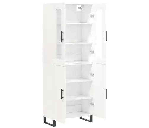 Kõrge Kapp, Valge, 69,5 X 34 X 180 cm Tehispuit