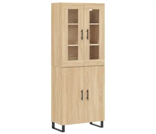 Augstais Skapis, Ozolkoka, 69,5X34X180 Cm, Inženierijas Koks Vidaxl Augstais Skapis, Ozolkoka, 69,5X34X180 Cm, Inženierijas Koks Vidaxl