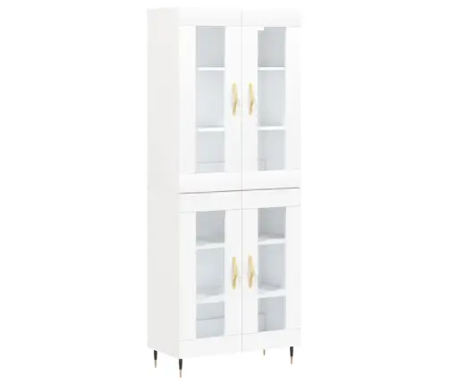Augstais Skapis, Balts, 69,5X34X180 Cm, Inženierijas Koks Vidaxl