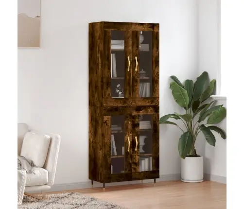 Augstais Skapis, Ozolkoka, 69,5X34X180 Cm, Inženierijas Koks Vidaxl