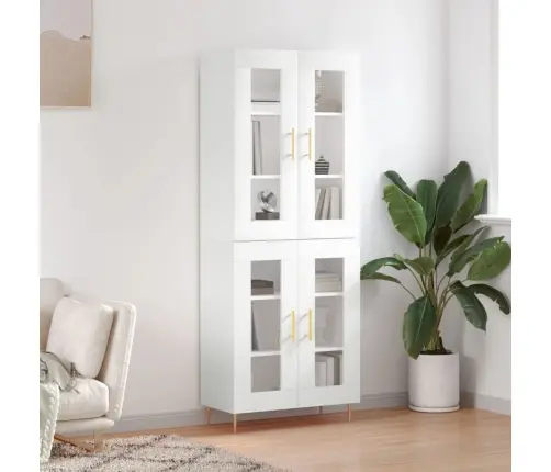 Augstais Skapis, Balts, 69,5X34X180 Cm, Inženierijas Koks Vidaxl Augstais Skapis, Balts, 69,5X34X180 Cm, Inženierijas Koks Vidaxl